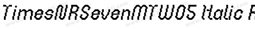 TimesNRSevenMTW05 Italic Regular字体转换